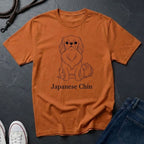 Japanese Chin Graphic Pop Art Shirt — Bold Minimalist Line Art Dog Tee - Comfort Colors 1717