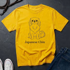Japanese Chin Graphic Pop Art Shirt — Bold Minimalist Line Art Dog Tee - Comfort Colors 1717