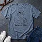 Japanese Chin Graphic Pop Art Shirt — Bold Minimalist Line Art Dog Tee - Comfort Colors 1717