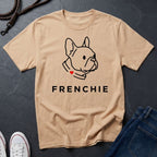 Frenchie Minimalist Shirt — Bold Line Art French Bulldog Tee — Comfort Colors 1717