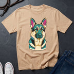 German Shepherd "Guardian" Graphic Pop Art Tee - Comfort Colors 1717