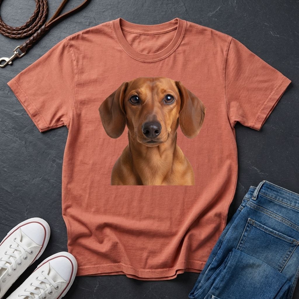 Dachshund "Wiener Dog" Portrait Tee — Comfort Colors 1717