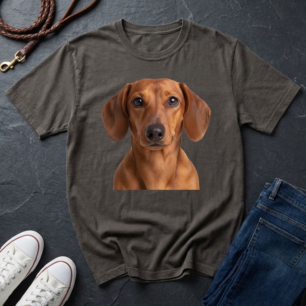 Dachshund "Wiener Dog" Portrait Tee — Comfort Colors 1717