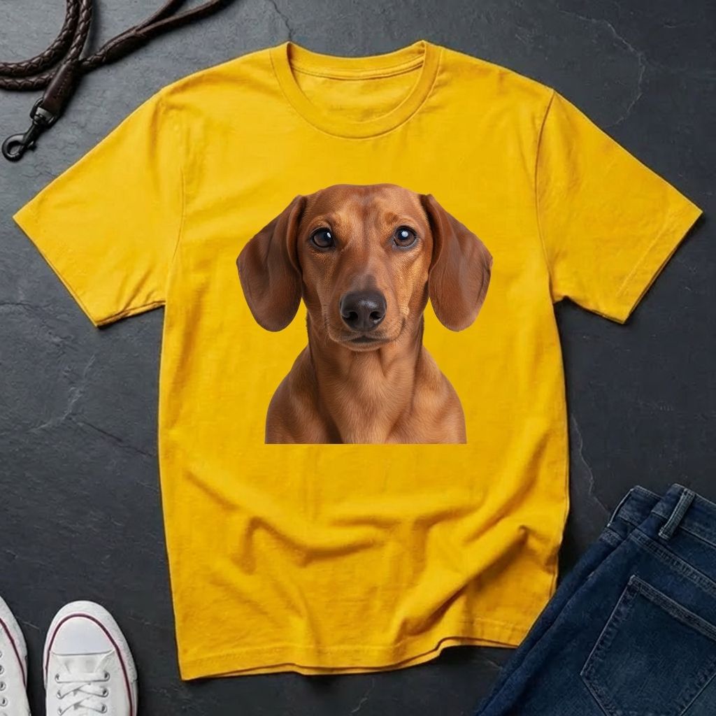 Dachshund "Wiener Dog" Portrait Tee — Comfort Colors 1717