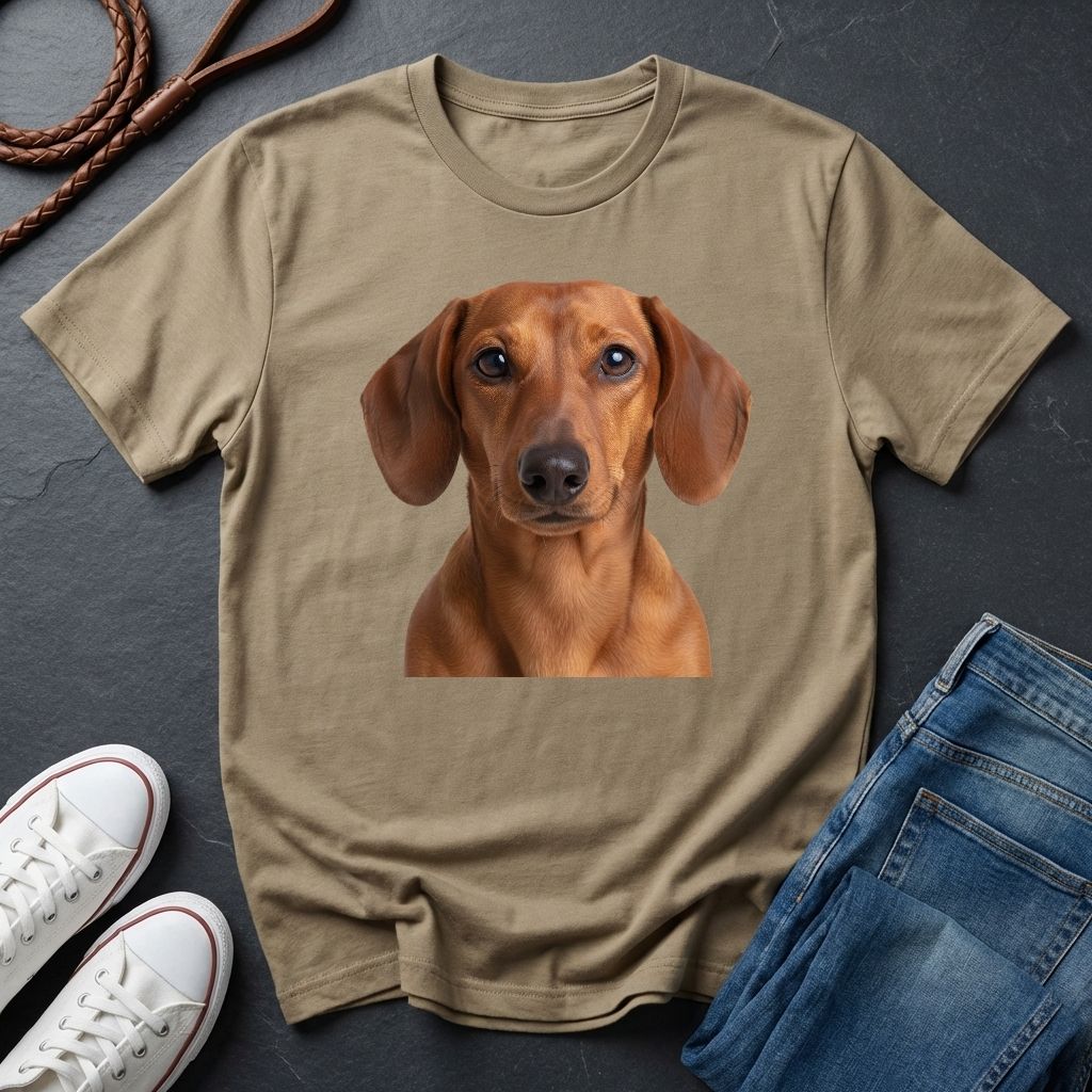 Dachshund "Wiener Dog" Portrait Tee — Comfort Colors 1717
