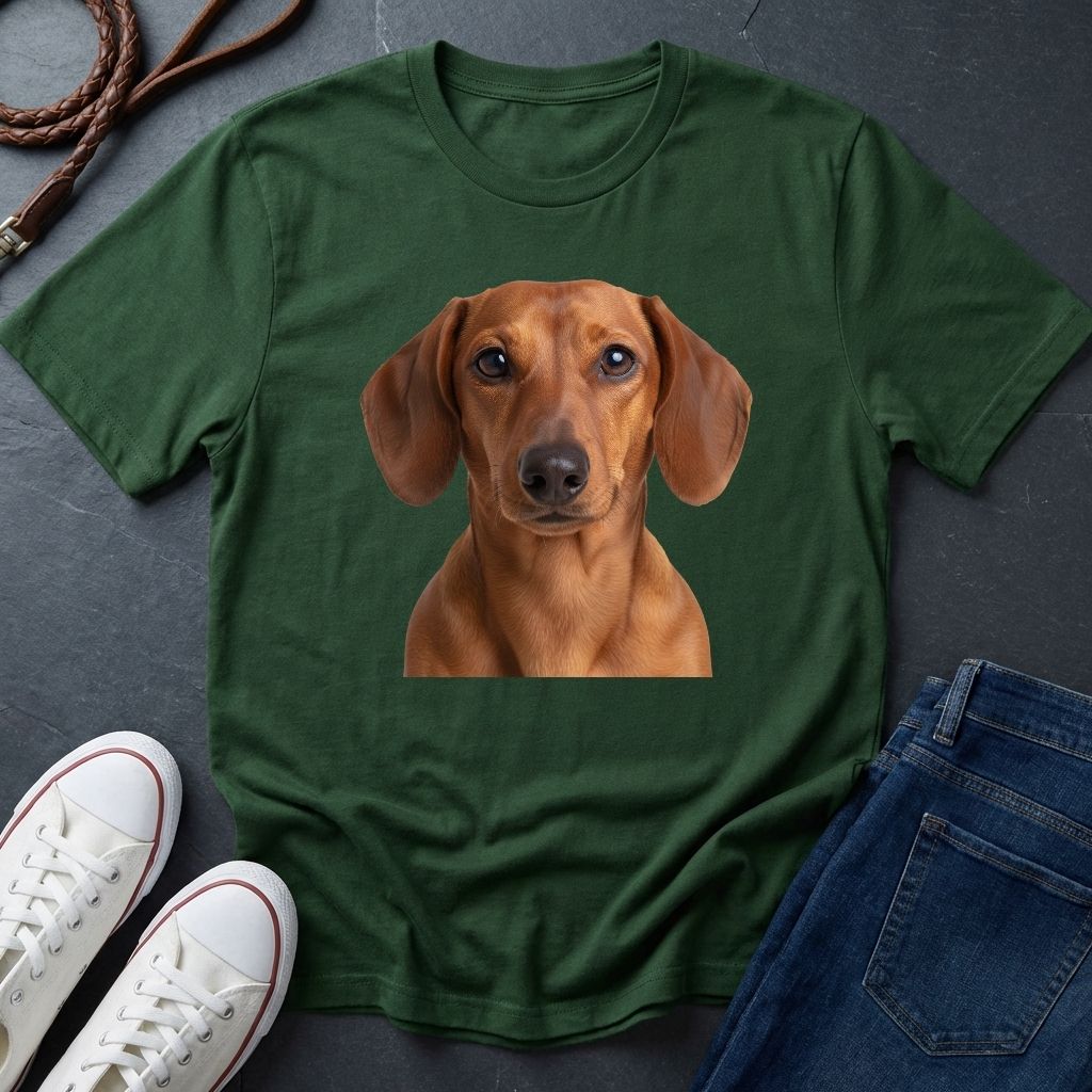 Dachshund "Wiener Dog" Portrait Tee — Comfort Colors 1717