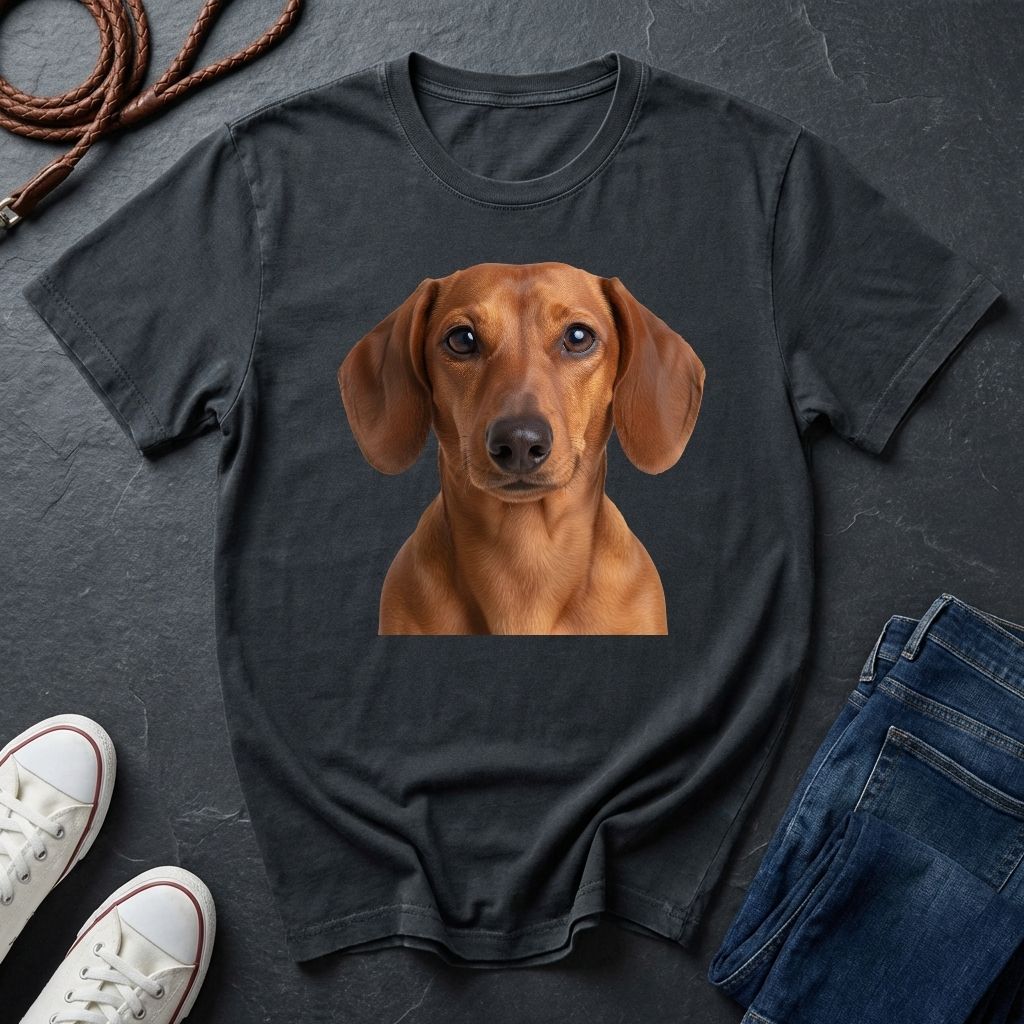 Dachshund "Wiener Dog" Portrait Tee — Comfort Colors 1717