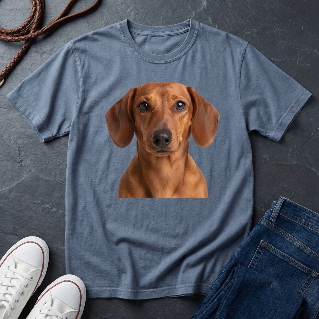 Dachshund "Wiener Dog" Portrait Tee — Comfort Colors 1717