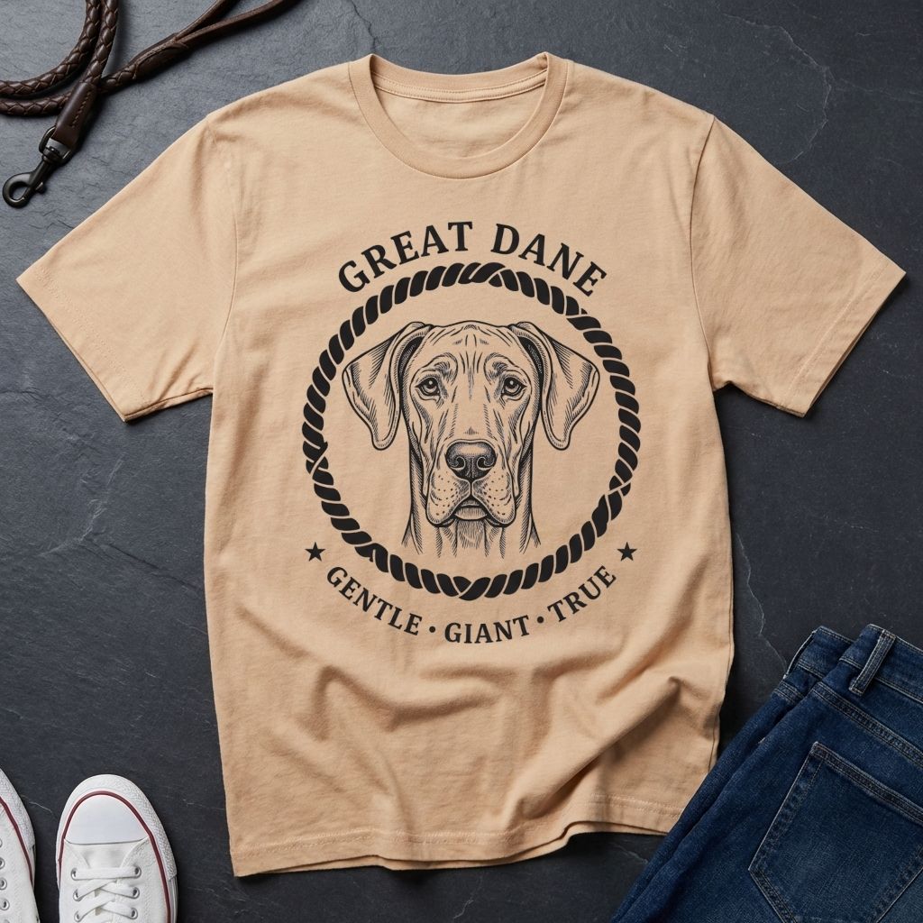 Great Dane "Gentle Giant" Heritage Badge Tee - Comfort Colors 1717