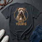 Got Your 6 Pit Bull Graphic Pop Art T-Shirt – Natural Ears Edition - Comfort Colors 1717