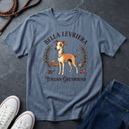 "Bella Levriera" Italian Greyhound Vintage Graphic Comfort Colors T-Shirt