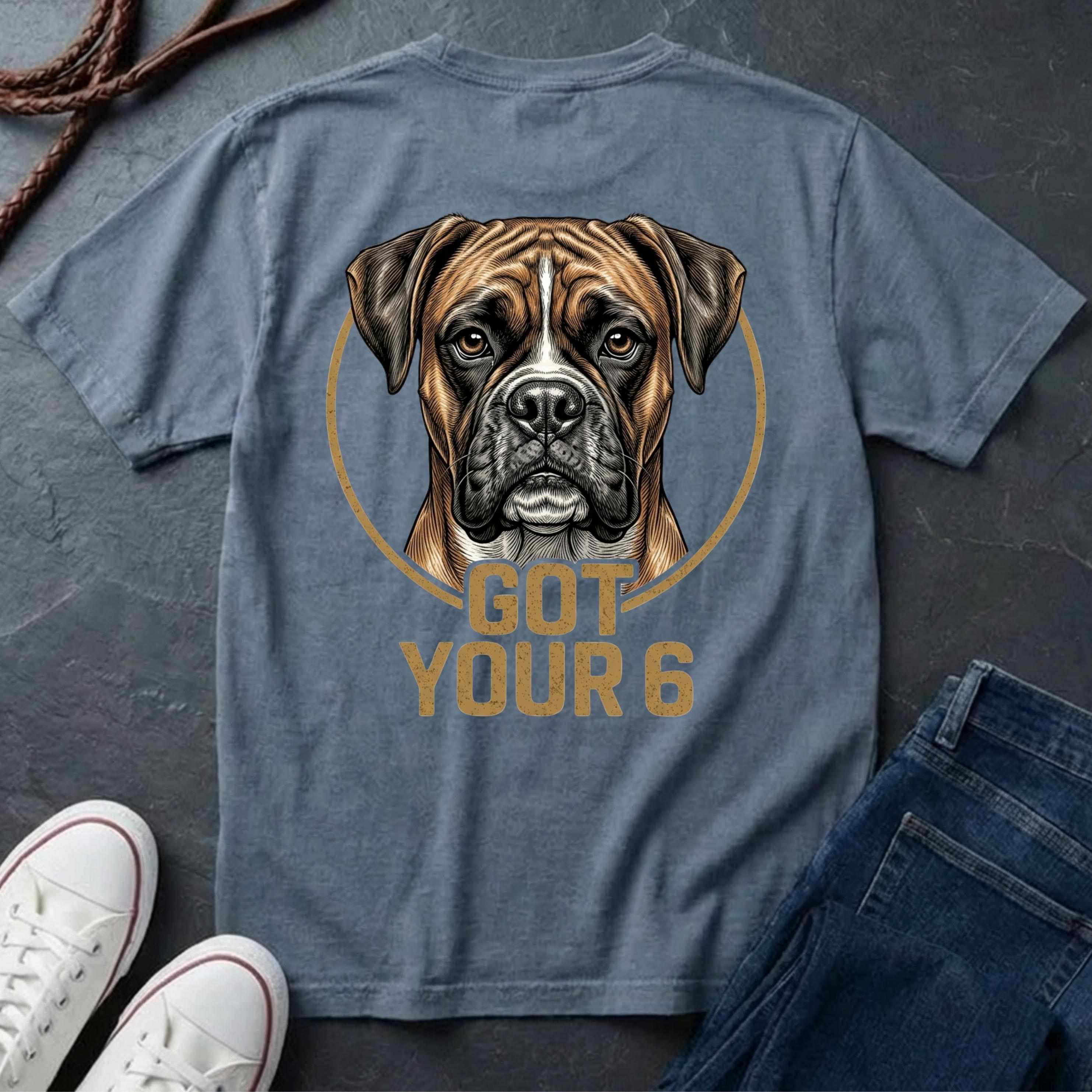 Boxer Got Your 6 Shirt - Premium Dog Apparel for Loyal Owners