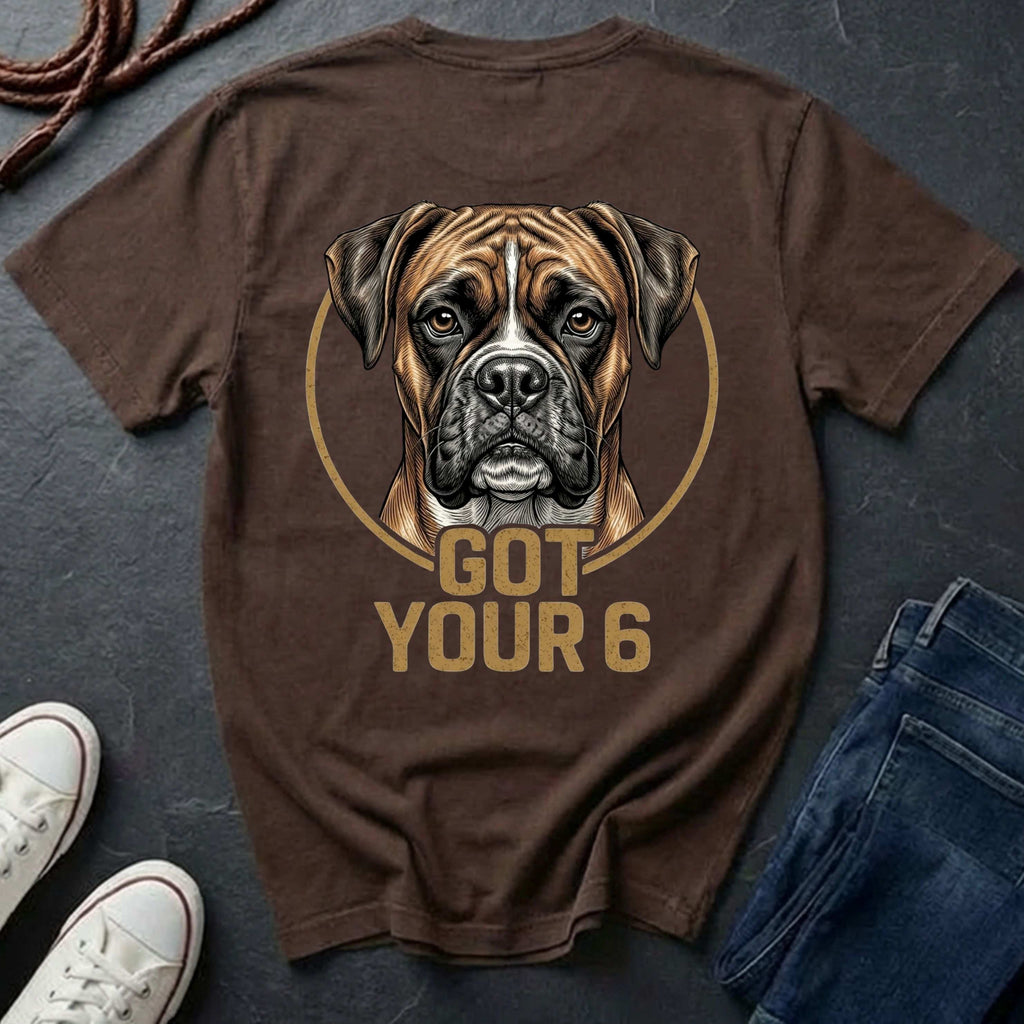 Boxer Got Your 6 Shirt - Premium Dog Apparel for Loyal Owners
