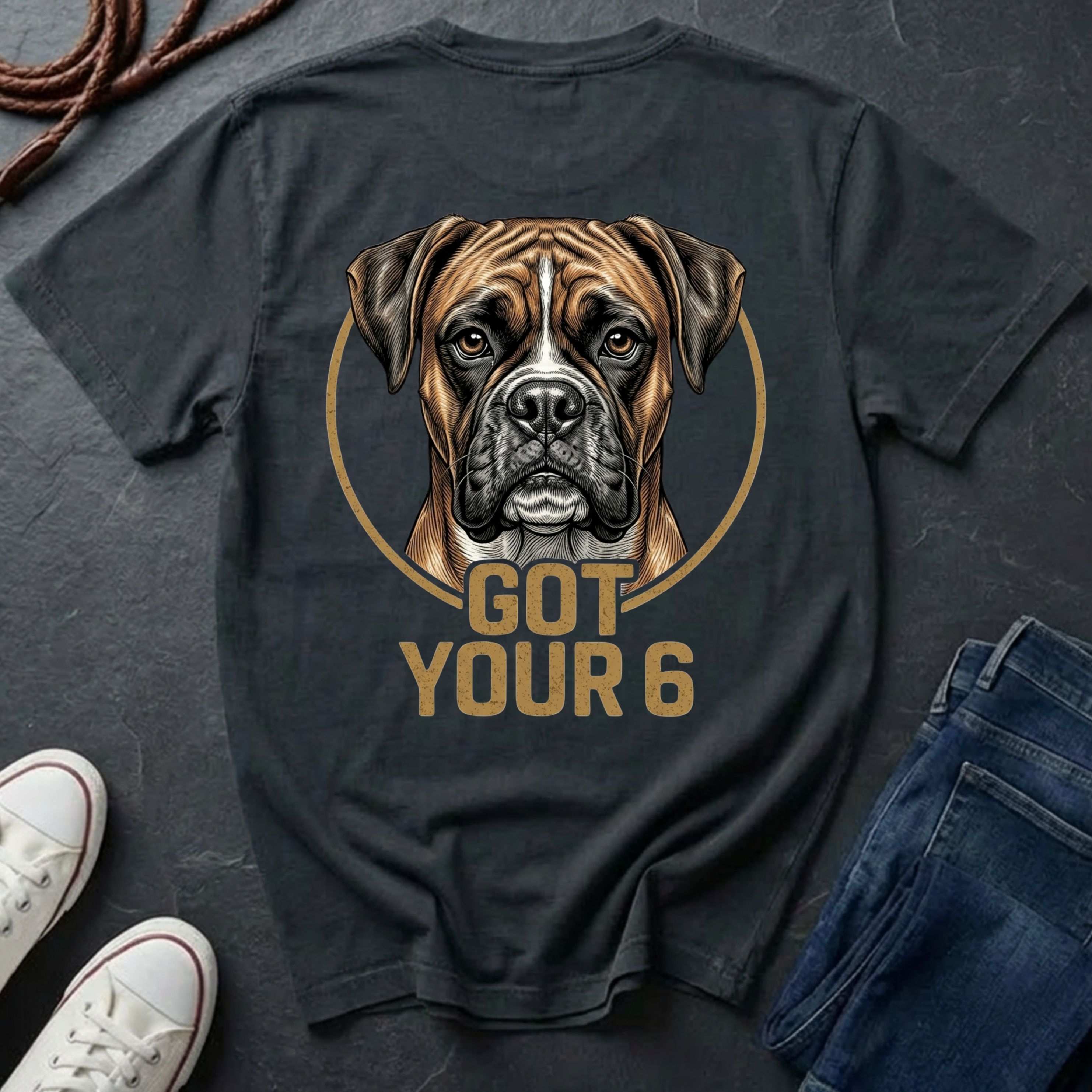 Boxer Got Your 6 Shirt - Premium Dog Apparel for Loyal Owners