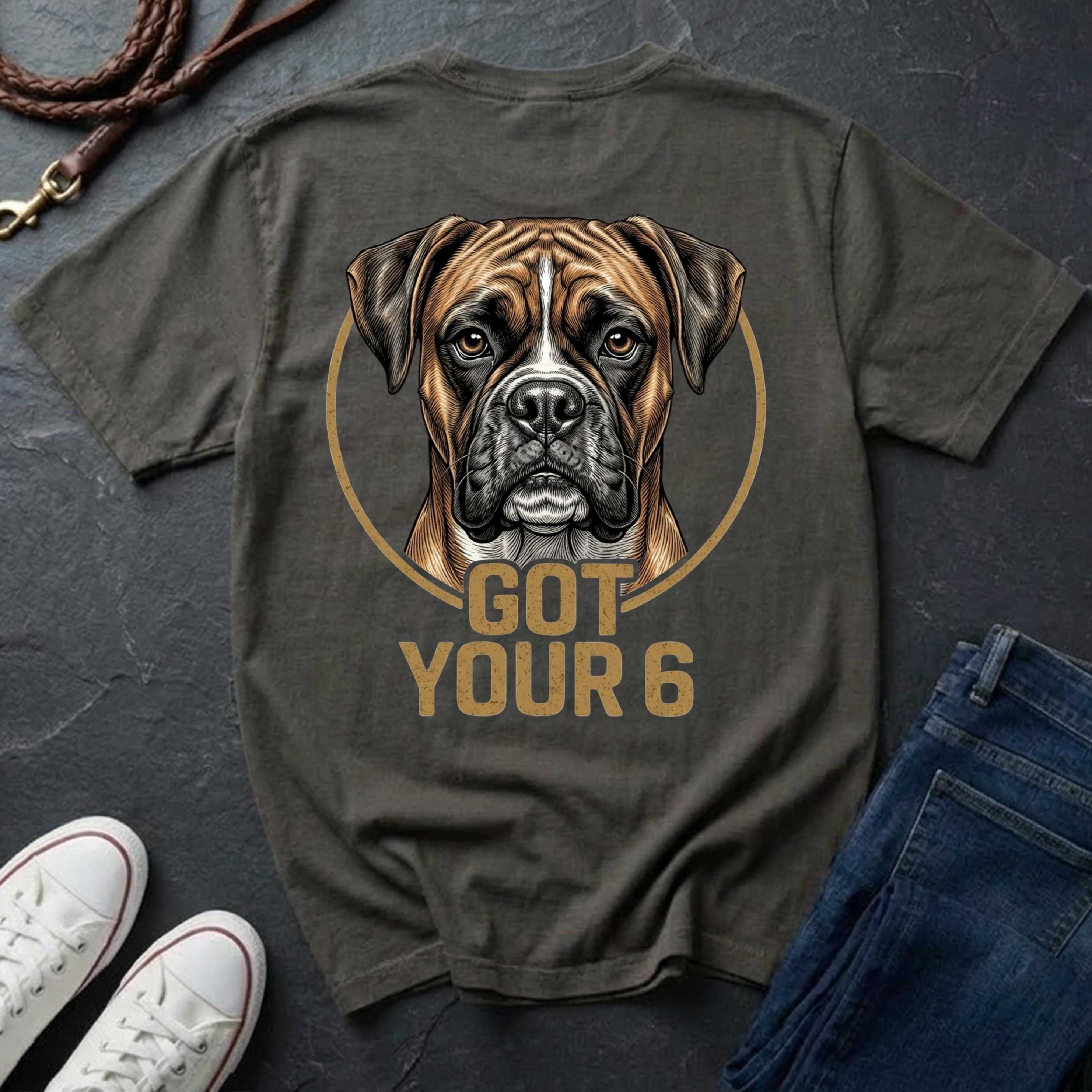 Boxer Got Your 6 Shirt - Premium Dog Apparel for Loyal Owners