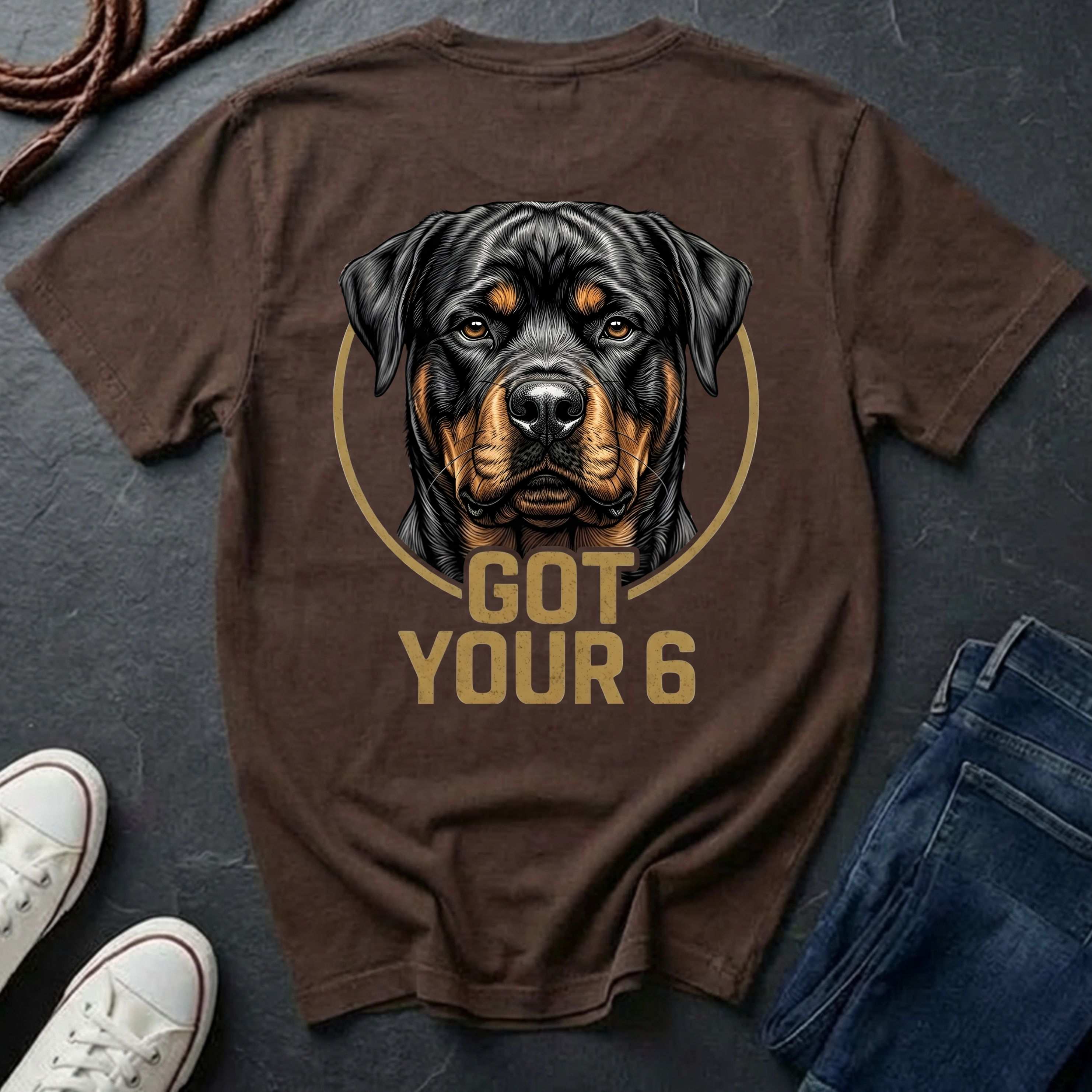 Rottweiler Got Your 6 Shirt - Premium Dog Apparel for Guardian Owners
