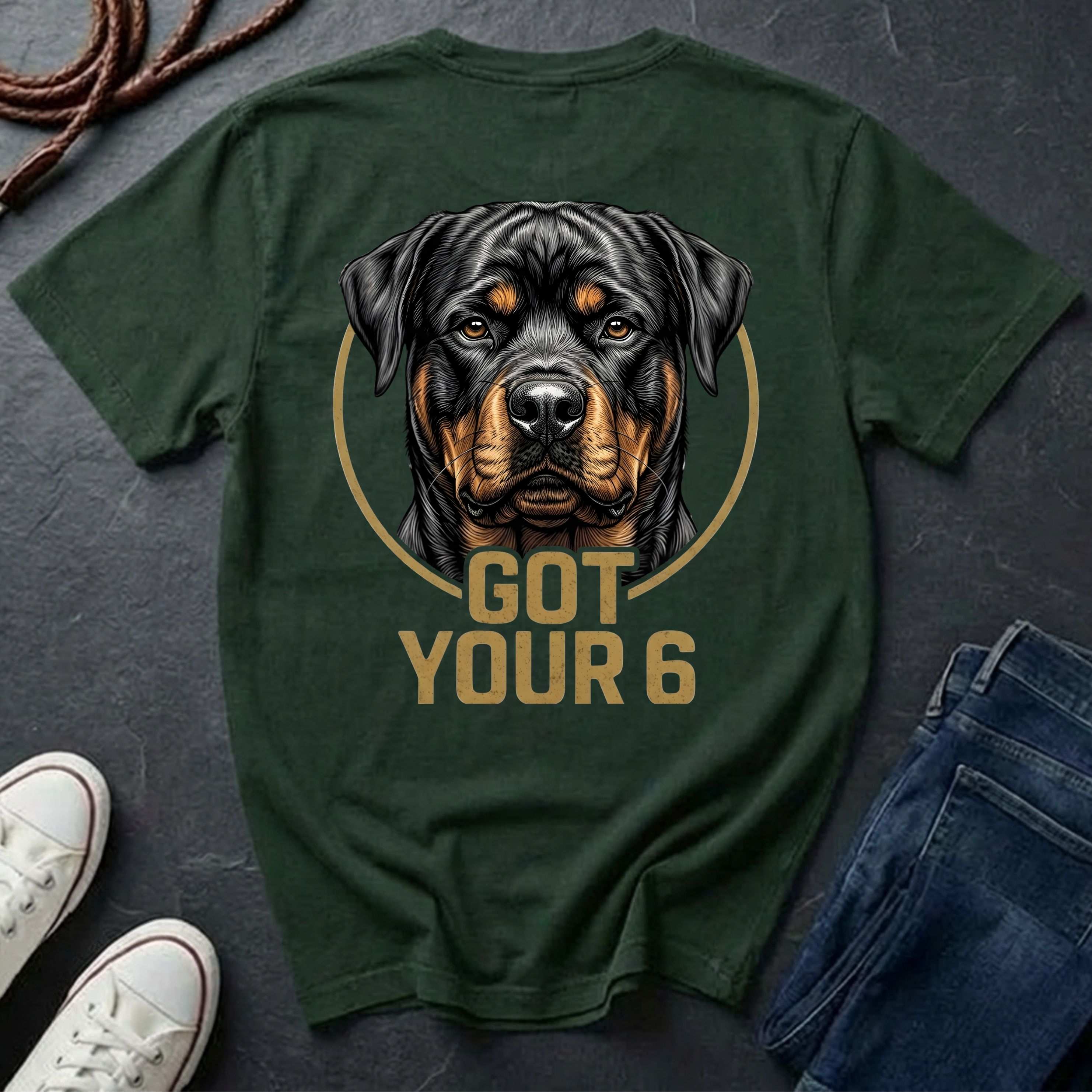 Rottweiler Got Your 6 Shirt - Premium Dog Apparel for Guardian Owners
