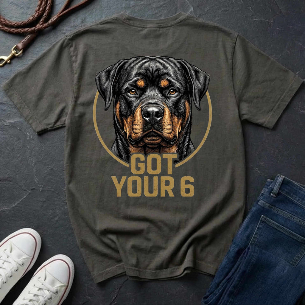 Rottweiler Got Your 6 Shirt - Premium Dog Apparel for Guardian Owners