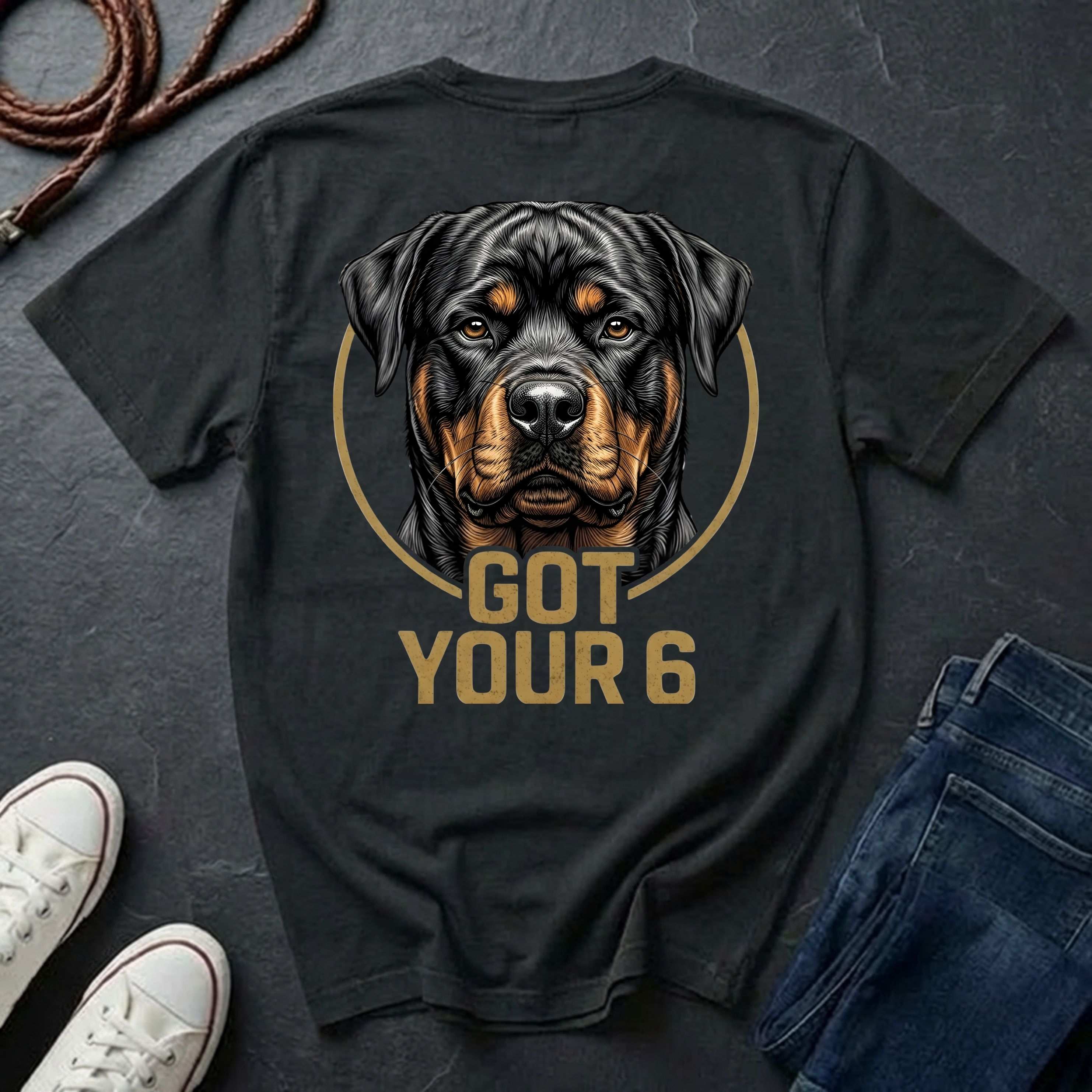 Rottweiler Got Your 6 Shirt - Premium Dog Apparel for Guardian Owners