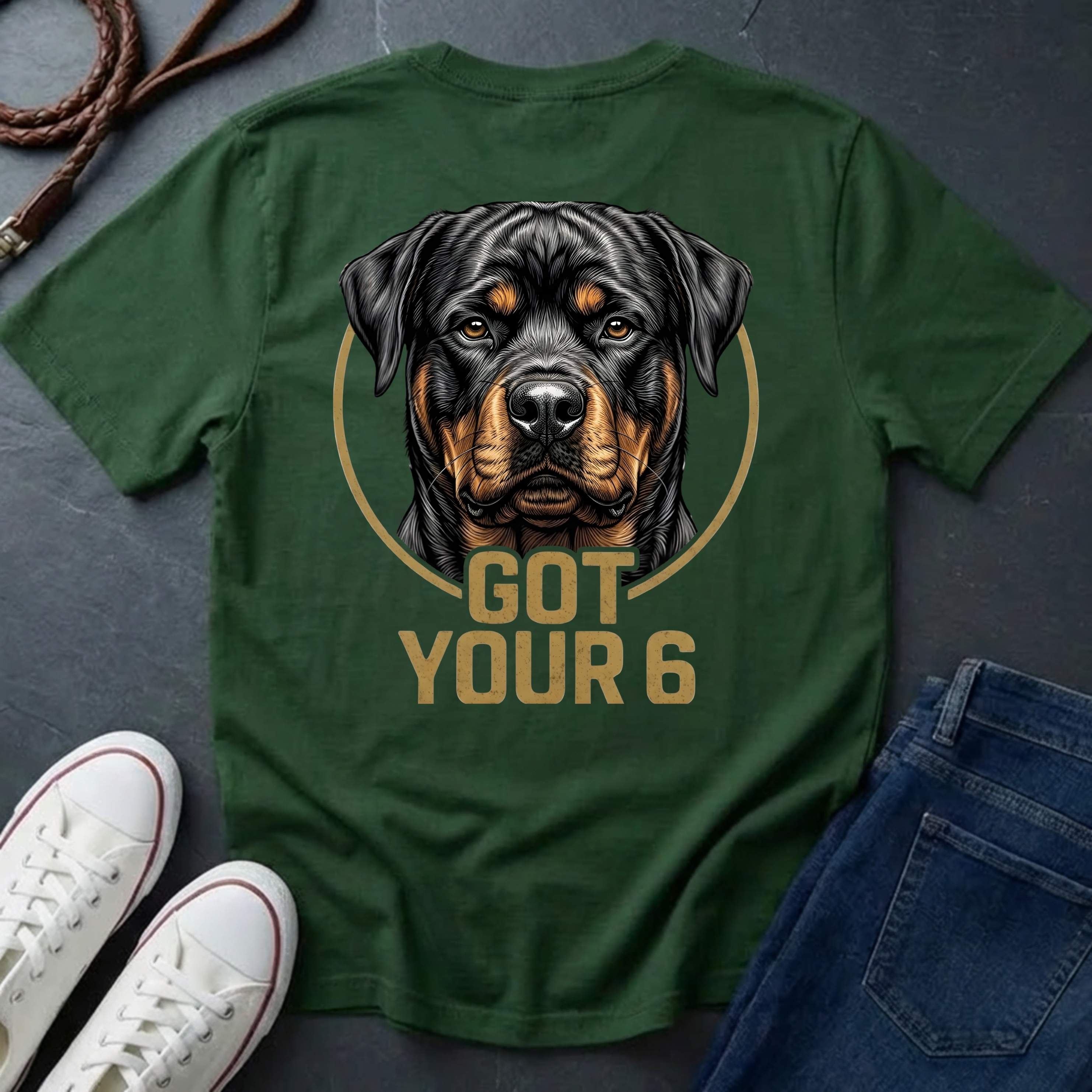 Rottweiler Got Your 6 Shirt - Premium Dog Apparel for Guardian Owners