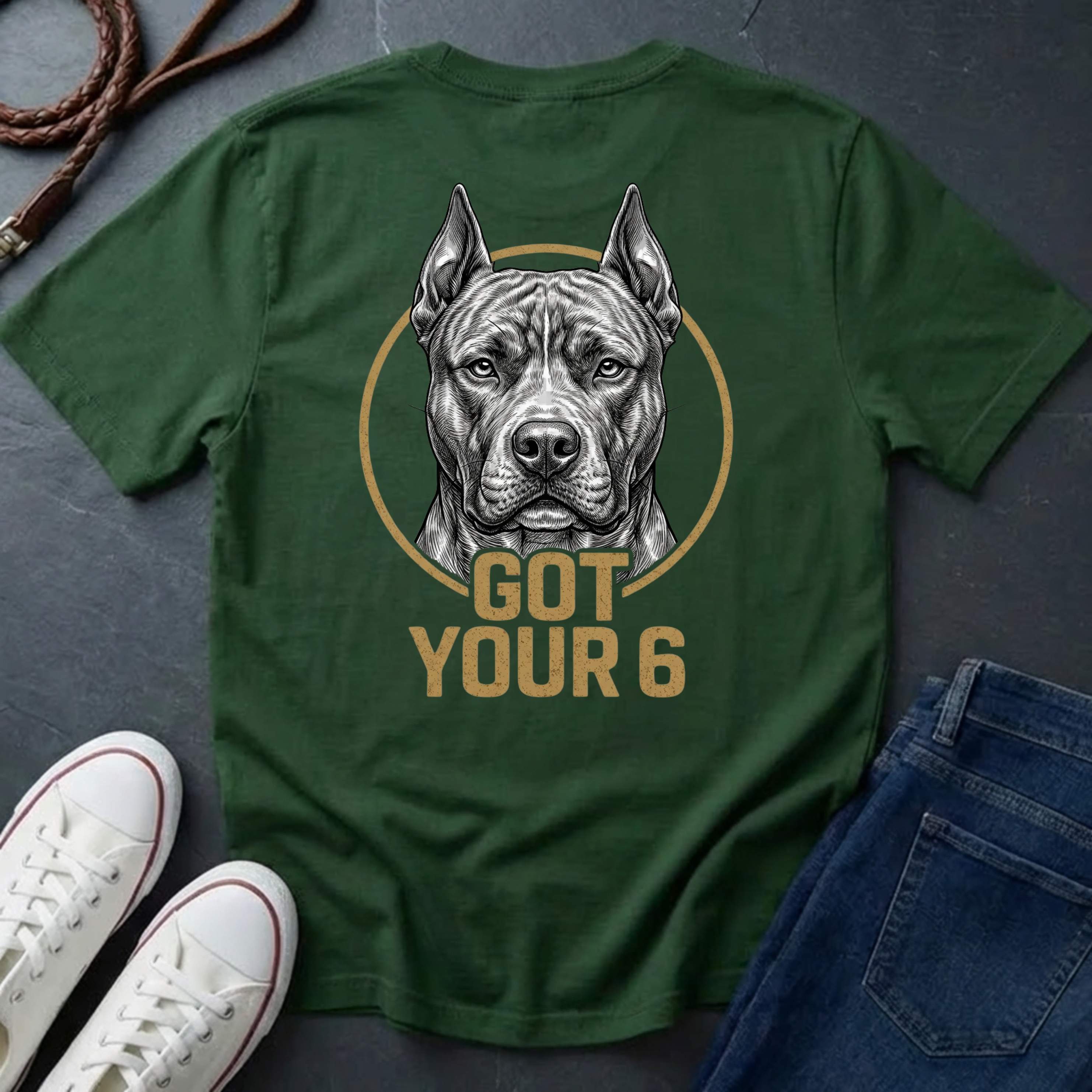 American Staffordshire Terrier Got Your 6 Shirt - Premium Dog Apparel