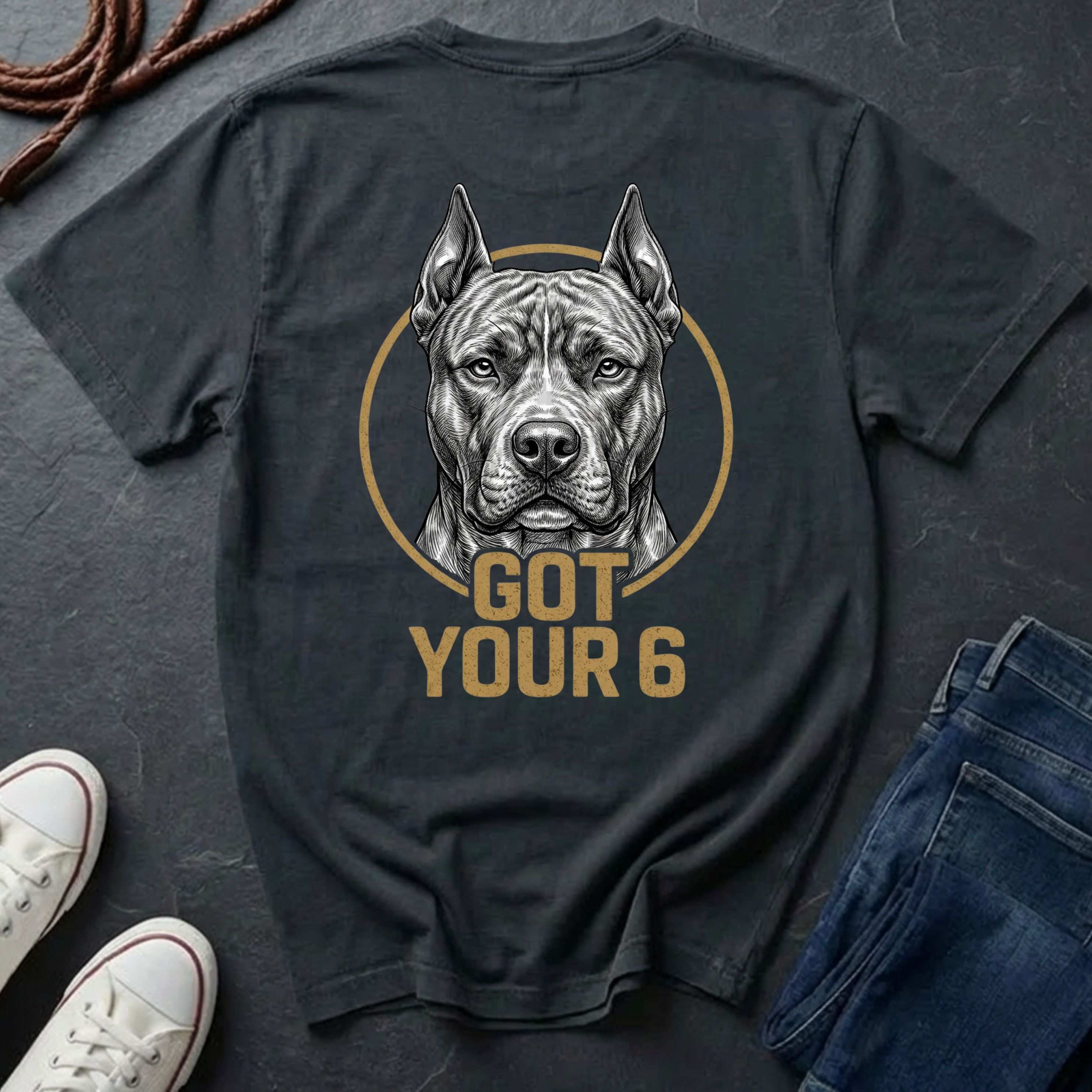 American Staffordshire Terrier Got Your 6 Shirt - Premium Dog Apparel