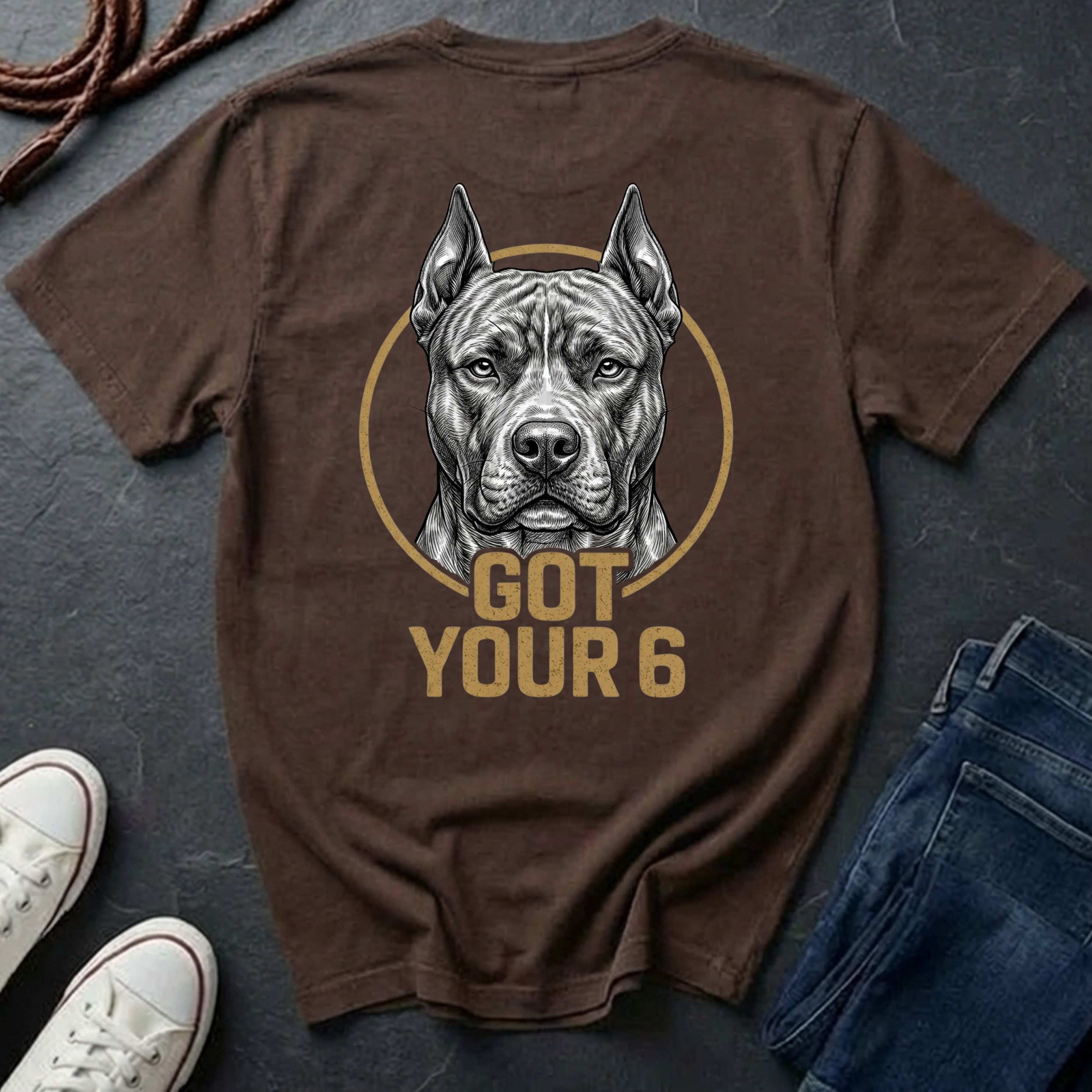 American Staffordshire Terrier Got Your 6 Shirt - Premium Dog Apparel