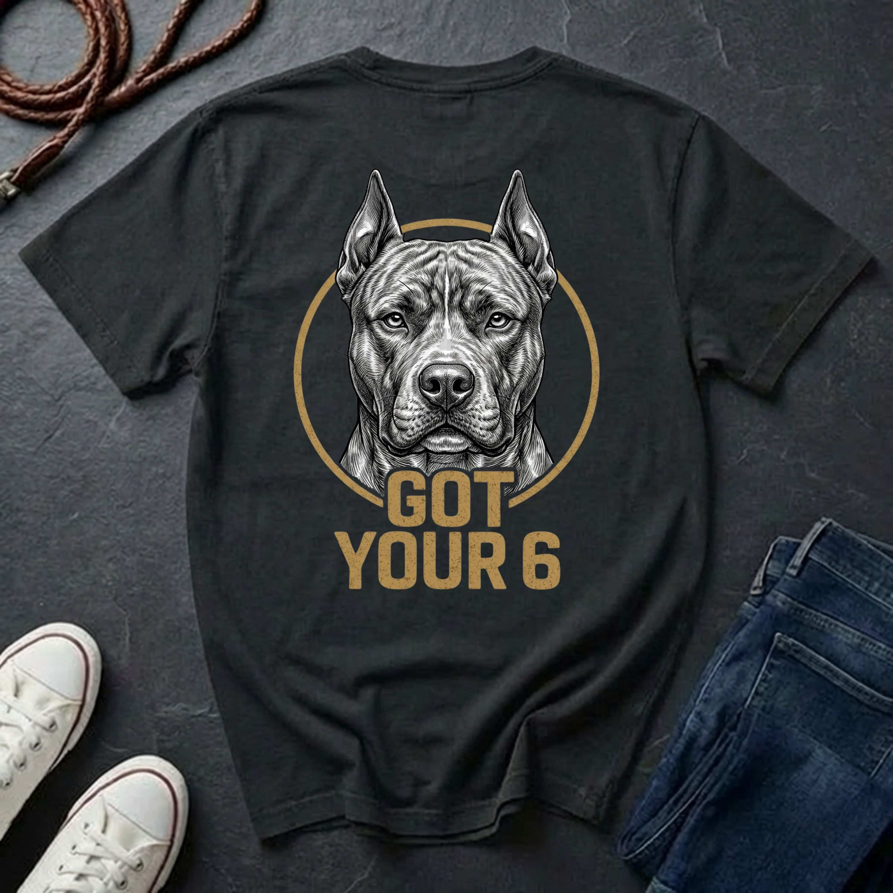 American Staffordshire Terrier Got Your 6 Shirt - Premium Dog Apparel