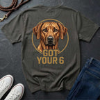 Rhodesian Ridgeback Got Your 6 Shirt - Premium Dog Apparel on Comfort Colors Tee