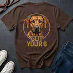 Rhodesian Ridgeback Got Your 6 Shirt - Premium Dog Apparel on Comfort Colors Tee