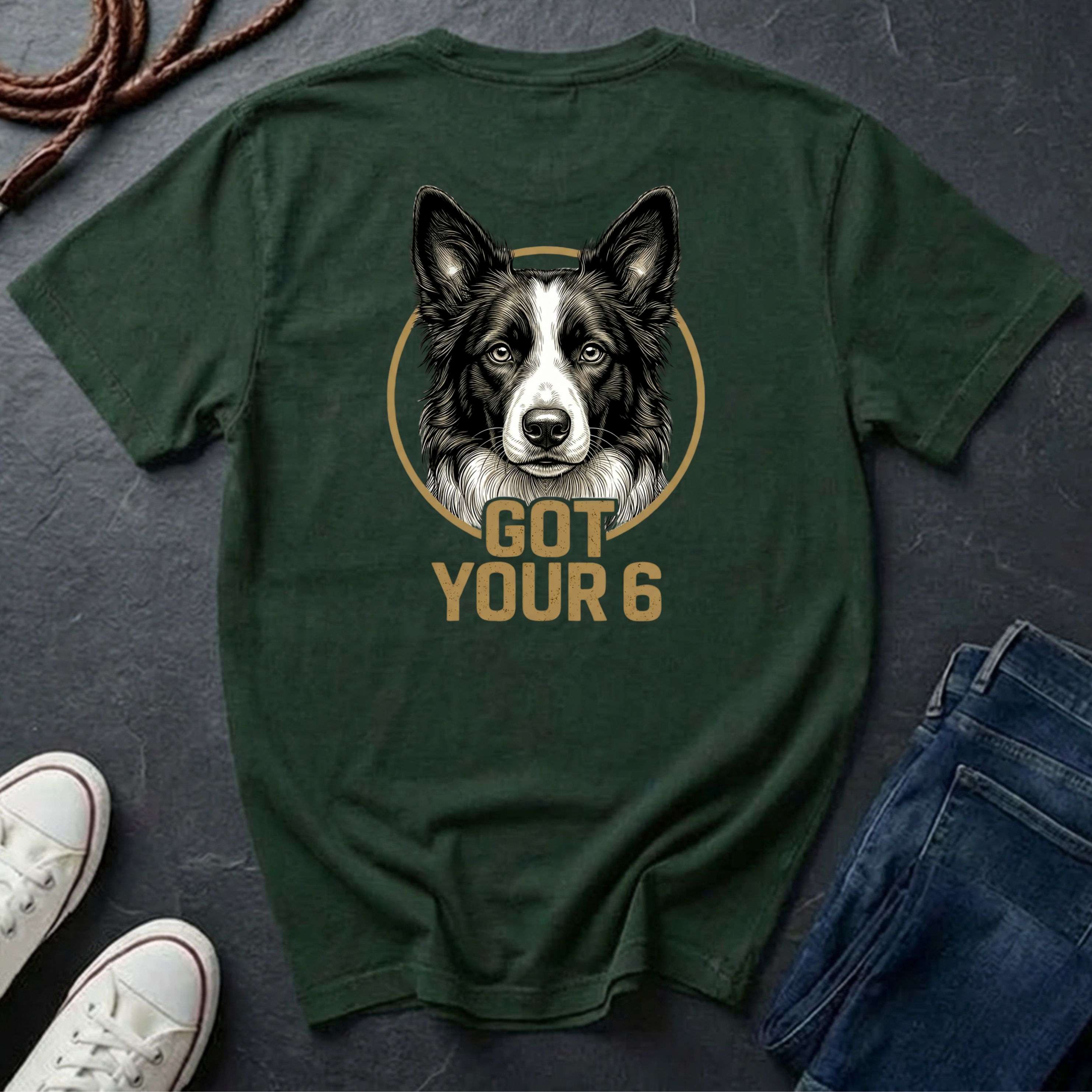 Border Collie Got Your 6 Shirt - Premium Dog Apparel