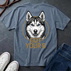 Siberian Husky Got Your 6 Shirt - Premium Dog Apparel on Comfort Colors Tee