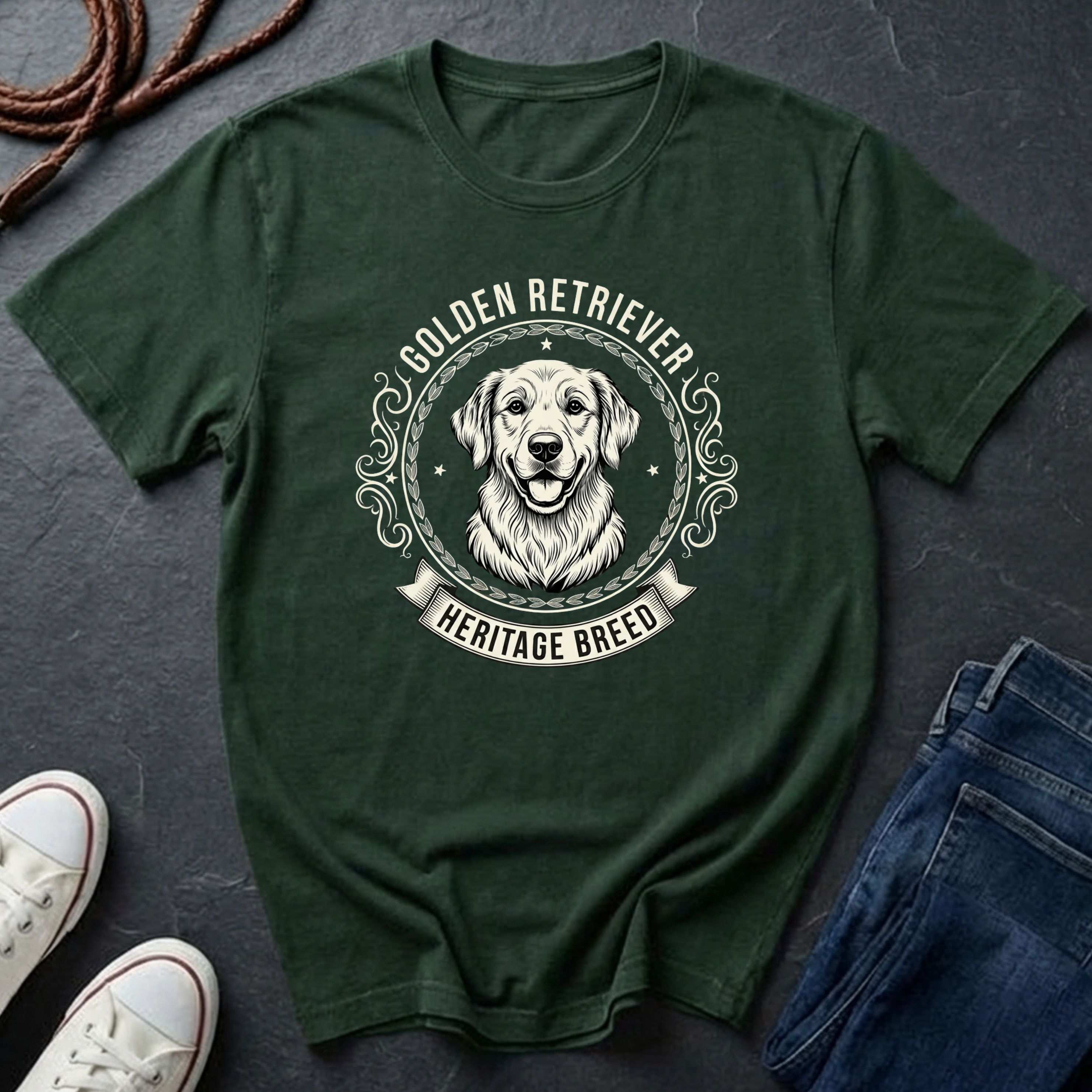 Golden Retriever Heritage Breed Shirt | Premium Comfort Colors Tee | Dog Lover Gift