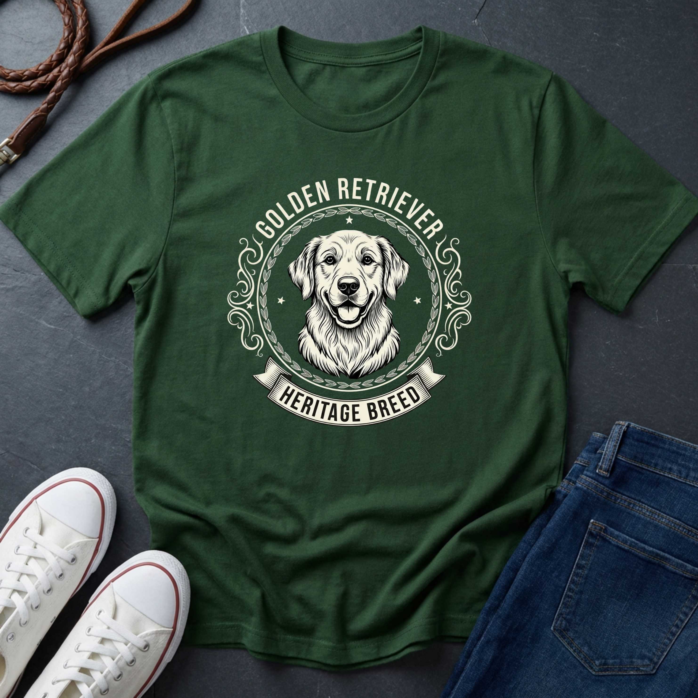 Golden Retriever Heritage Breed Shirt | Premium Comfort Colors Tee | Dog Lover Gift