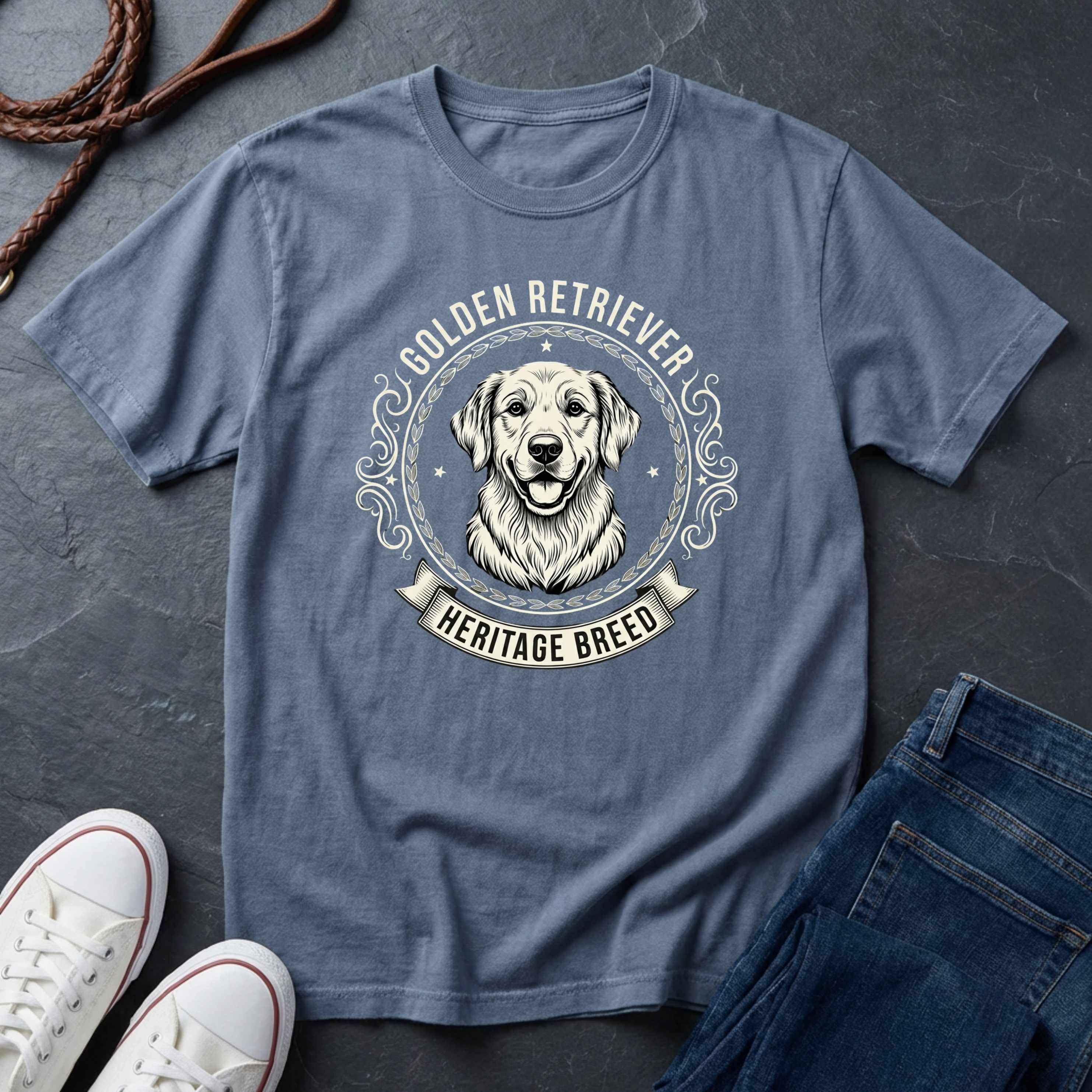 Golden Retriever Heritage Breed Shirt | Premium Comfort Colors Tee | Dog Lover Gift