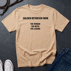 Golden Retriever Mom Shirt - The Woman The Myth The Legend - Comfort Colors Unisex Tee
