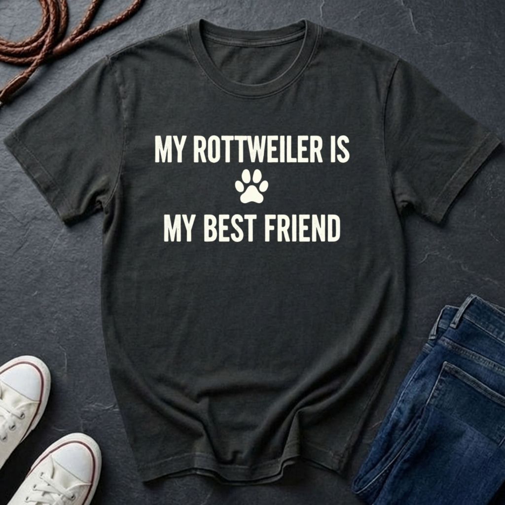 Rottweiler Comfort Colors T-Shirt | My Rottweiler Is My Best Friend | Dog Lover Gift