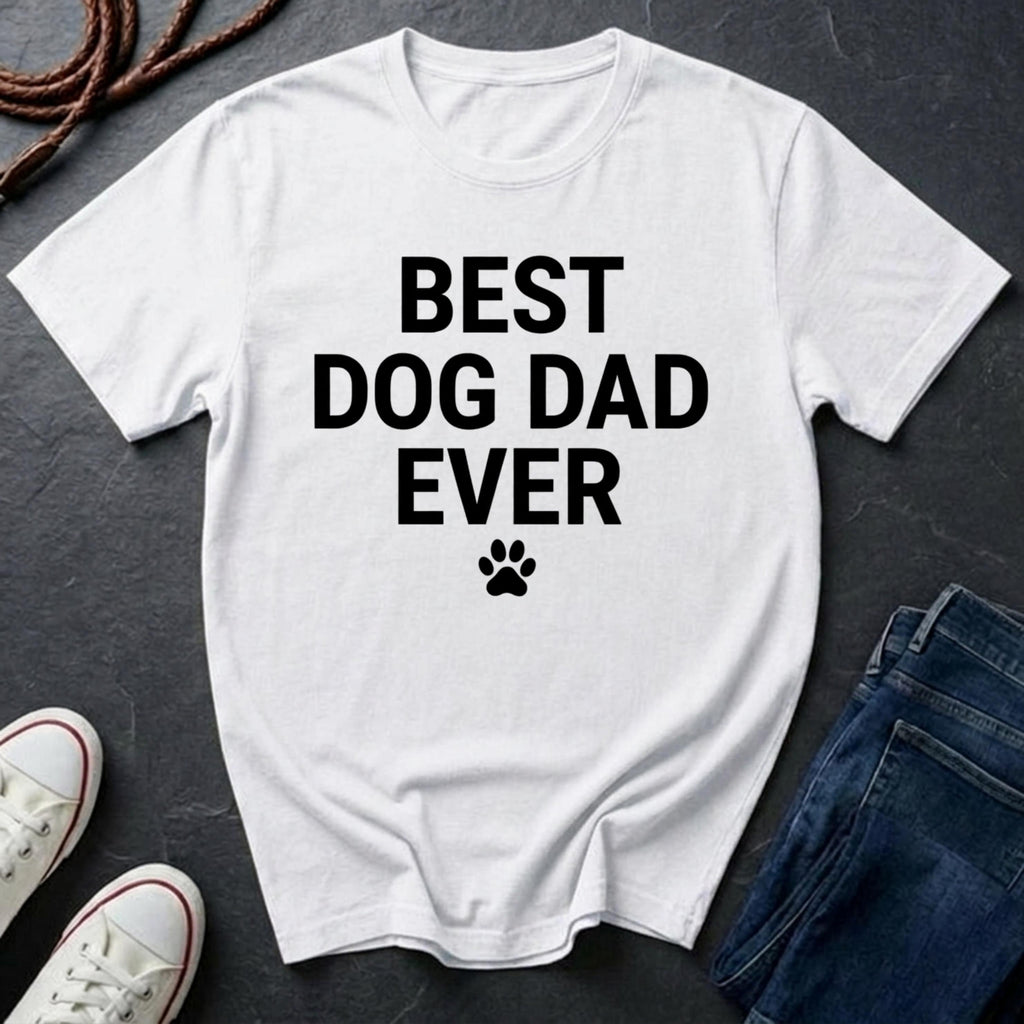 Best Dog Dad Ever Comfort Colors T-Shirt — Funny Father’s Day Pet Dad Tee