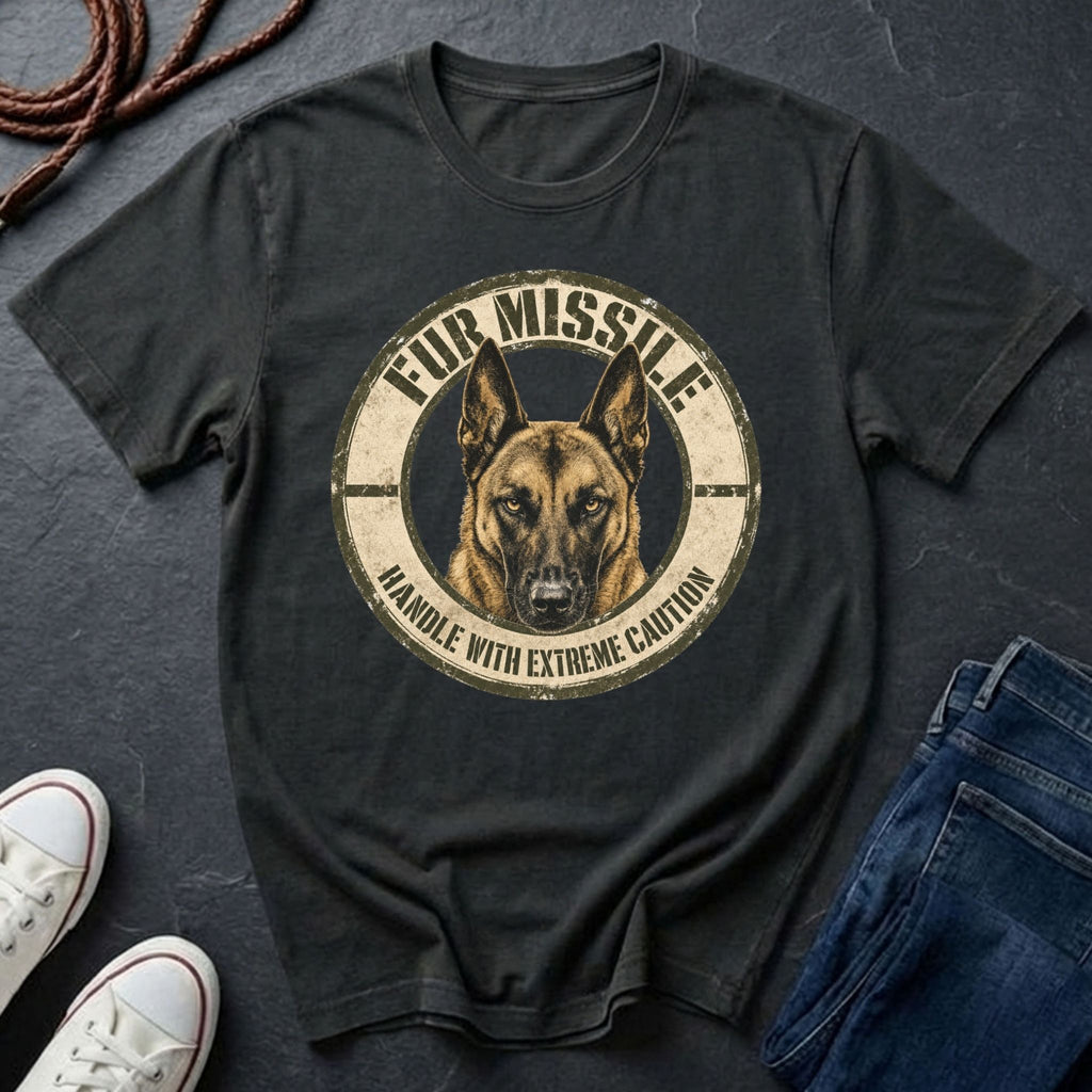 Belgian Malinois Shirt | Fur Missile Dog Mom Gift | Funny Malinois Tee | Free Shipping