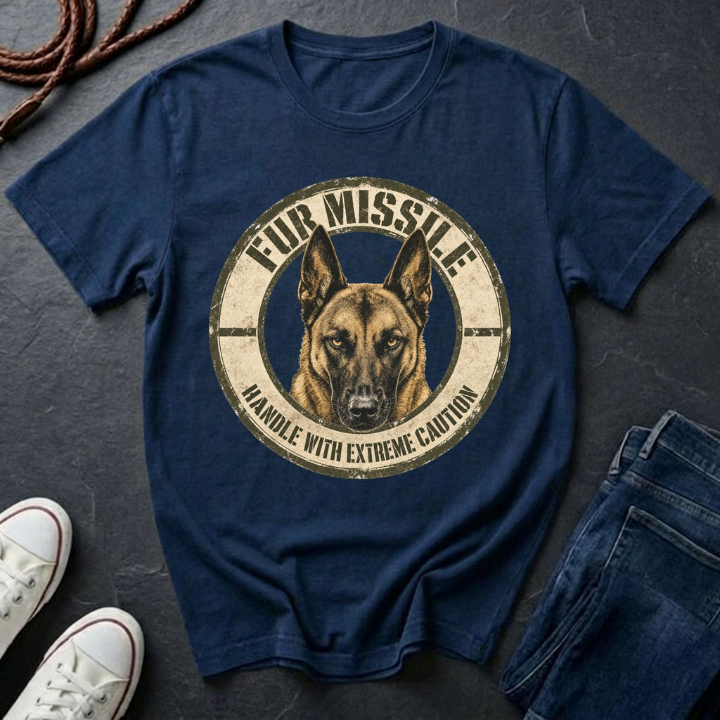 Belgian Malinois Shirt | Fur Missile Dog Mom Gift | Funny Malinois Tee | Free Shipping
