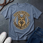 German Shepherd Shirt | Velcro Dog Funny GSD Gift | Vintage Heritage Badge Tee | Ships to US CA UK AU