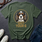 Cavalier King Charles Spaniel Shirt | Got Your 6 Back Print Tee | CKCS Dog Mom Gift | Ships to US CA UK AU