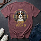 Cavalier King Charles Spaniel Shirt | Got Your 6 Back Print Tee | CKCS Dog Mom Gift | Ships to US CA UK AU