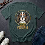 Cavalier King Charles Spaniel Shirt | Got Your 6 Back Print Tee | CKCS Dog Mom Gift | Ships to US CA UK AU