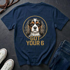 Cavalier King Charles Spaniel Shirt | Got Your 6 Back Print Tee | CKCS Dog Mom Gift | Ships to US CA UK AU