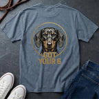 Dachshund Shirt | Got Your 6 Back Print Tee | Wiener Dog Mom Gift | Doxie Lover Tee | Ships to US CA UK AU