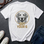 Golden Retriever Shirt | Got Your 6 Back Print Tee | Golden Retriever Mom Gift | Goldie Lover Tee | Ships to US CA UK AU