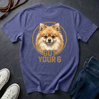 Pomeranian Shirt | Got Your 6 Back Print Tee | Pomeranian Mom Gift | Pom Mom Tee | Ships to US CA UK AU