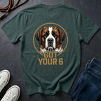 Saint Bernard Shirt | Got Your 6 Back Print Tee | Saint Bernard Mom Gift | Saint Bernard Lover Tee | Ships to US CA UK AU