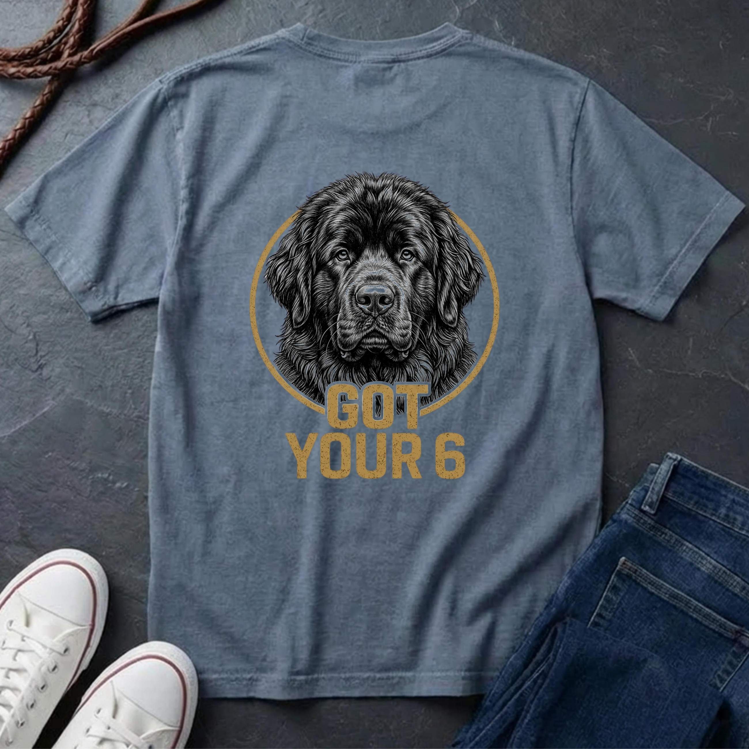 Newfoundland Shirt | Got Your 6 Back Print Tee | Newfoundland Mom Gift | Newfy Lover Tee | Ships to US CA UK AU